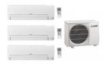 Multi Split Air Conditioner Mitsubishi 3x Indoor Unit MSZ-HR25VF 2.5 kW + 1x Outdoor Unit MXZ-3HA50VF2 5 kW