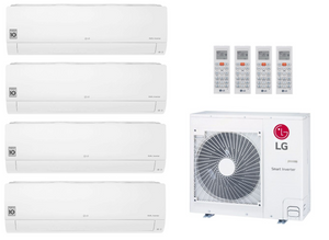 Multi Split Klimaanlage LG 4x Innengerät Standard 2 S12ET 3,5 kW + Außengerät MU5R30 8,8 kW