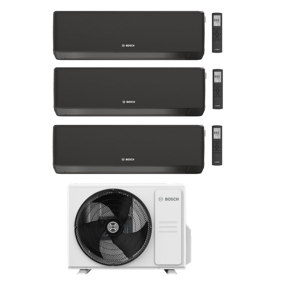 Multi Split Klimaanlage Bosch 3x Innengerät Climate 7000i CL7000iU W 26 E / ES / EB 2,5 kW + 1x Außengerät CLIMATE 7000 M CL7000M 79/3 E 7,9 kW