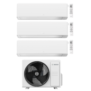 Multi Split Klimaanlage Bosch 3x Innengerät Climate 7000i CL7000iU W 26 E / ES / EB 2,5 kW + 1x Außengerät CLIMATE 7000 M CL7000M 79/3 E 7,9 kW