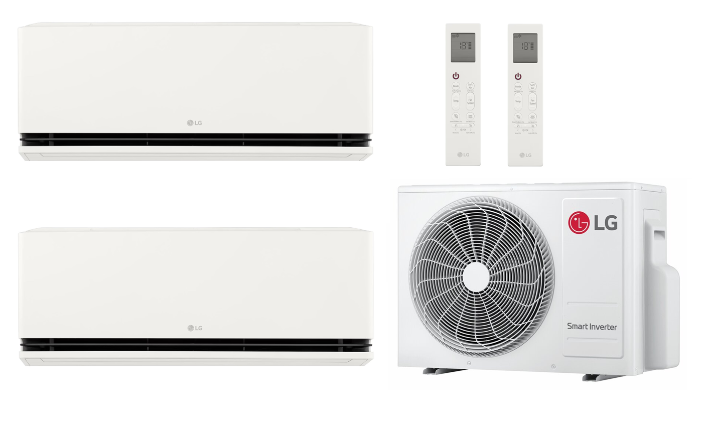 LG Multi Split DUALCOOL Deluxe P09SND.NS0 2.5 kW + MU2R17.U13 4.7 kW