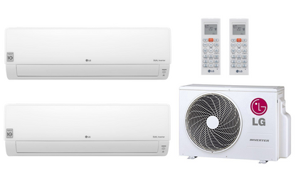 LG Multi Split Air Conditioner 2x Deluxe DM07RK.NSJ 2.1 kW + MU2R15.U13 4.1 kW