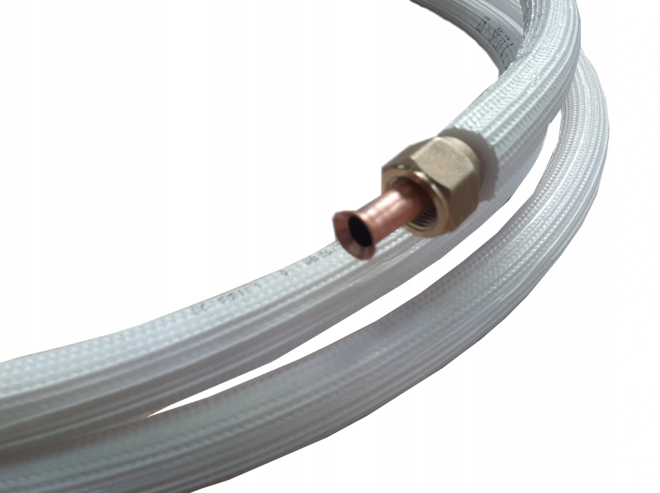 Montageset für Klimaanlage 1-25m Kupferleitung 1/4" + 1/2", Abflussschlauch 16 mm, Elektrokabel 5x 1,5 mm2, Wanddurchführung