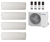 Multi Split Klimaanlage Gree 2x Fairy White FA12W GWH12ACC-K6DNA1F/I (W) 3,5 kW + 2x FA18W GWH18ACDXF-K6DNA1A/I (W) 5,3 kW + 1x Außengerät GWHD(42) FM42O 12,10 kW