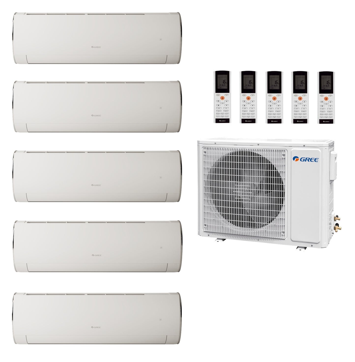 GREE Multi Split 5x Fairy White 3.5 kW + 12.1 kW outdoor unit