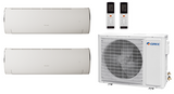 Multi Split Klimaanlage Gree 1x Fairy White FA12W GWH12ACC-K6DNA1F/I (W) 3,5 kW + 1x FA18W GWH18ACDXF-K6DNA1A/I (W) 5,3 kW + 1x Außengerät GWHD(21) FM21O 6,10 kW