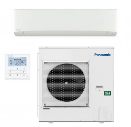 Panasonic Elite 9.5 kW split wall unit, single-phase or three-phase