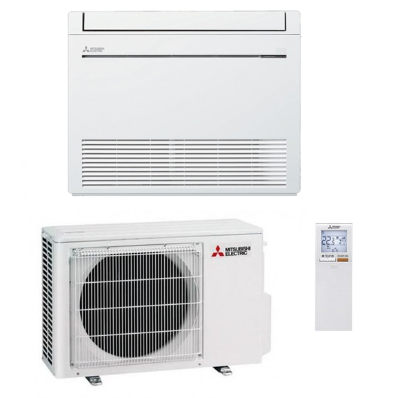 Split Klimaanlage Truhengerät Mitsubishi MFZ-KW25VG / MUFZ-KW25VGHZ 2,5 kW Hyper Heating