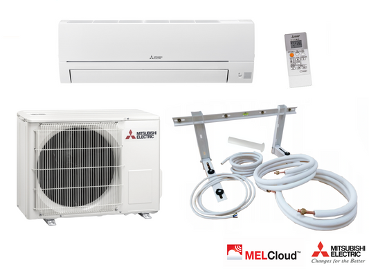 Mitsubishi MSZ-HR35VFK 3.5 kW Split Klimaanlage mit Montageset