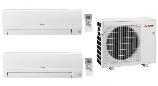 Mitsubishi Multi Split MSZ-HR25VFK 2.5 kW + MSZ-HR50VFK 5.0 kW + MXZ-2HA50VF 5 kW