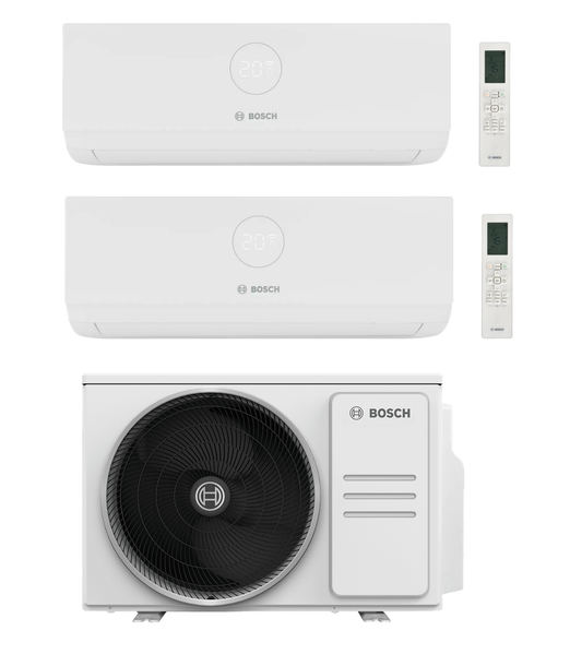 Bosch Multi Split Klimaanlage 3000i & 5000M Set – 2x 3,5 kW + 5,3 kW