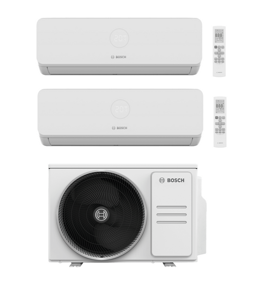 Bosch Multi Split Klimaanlage 3200i & 5000M Set – 2x 2,6 kW + 4,1 kW
