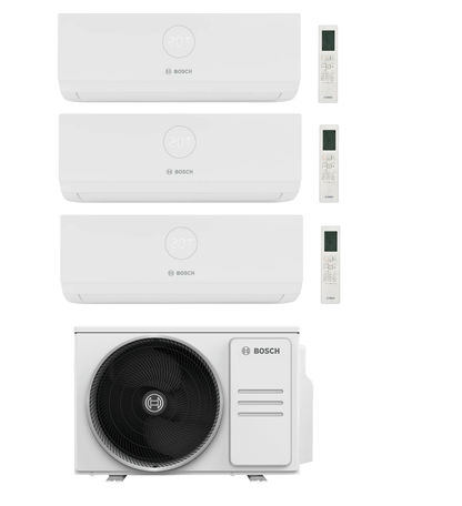 Bosch Multi Split Klimaanlage 3x CL3000iU W 35 E + Außengerät 8,2 kW