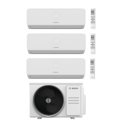 Bosch Multi Split Klimaanlage 3200i & 5000M Set – 2x 2,6 kW + 3,5 kW + 7,9 kW