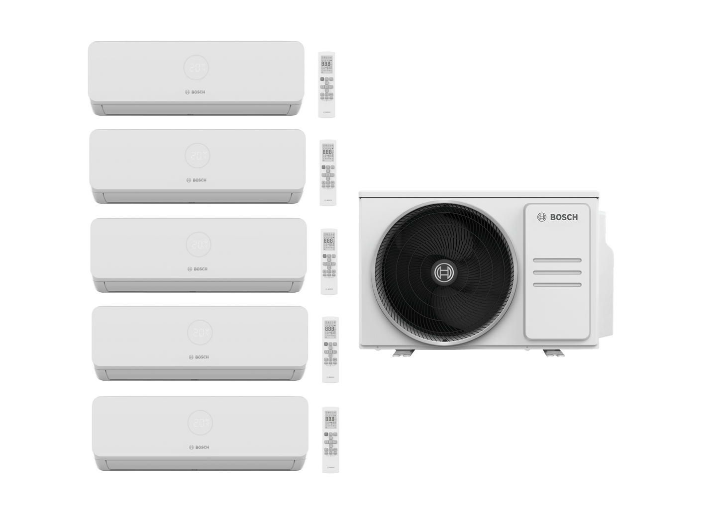 Bosch Multi Split 3x CL3000iU 26E + 2x 35E + 12.3 kW outdoor unit