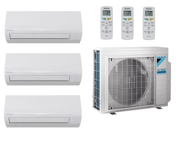 Multi Split Klimaanlage Daikin 3x Innengerät Daikin CTXF25F 2,5 kW + 1x Außengerät 3MXF68A9 6,8 kW
