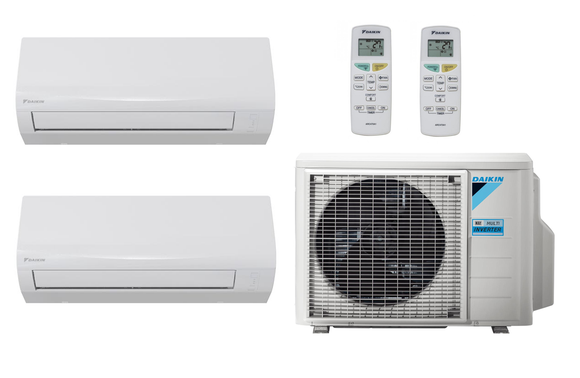 Multi Split Klimaanlage Daikin 2x Innengerät Daikin CTXF20F 2,0 kW + 1x Außengerät 2MXF40A 4,0 kW