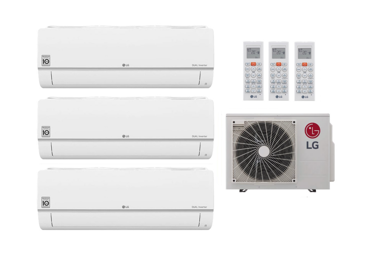 LG Multi Split Klimaanlage Standard Plus 3x2,1 kW