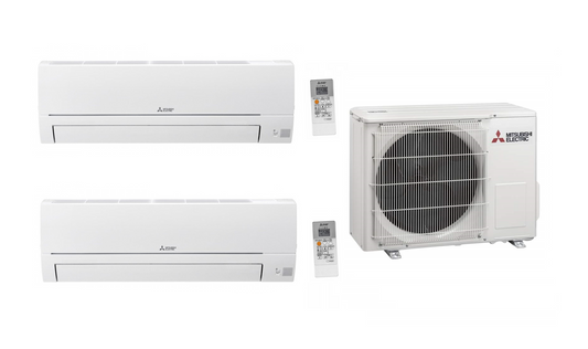 Mitsubishi Multi Split MSZ-HR35VFK 3.5 kW + MSZ-HR50VFK 5.0 kW + MXZ-3HA50VF with WiFi