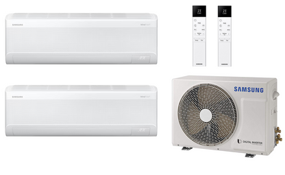 Samsung Multi Split Klimaanlage WindFree™ Comfort 5,0 kW mit 2x 2,5 kW Innengerät