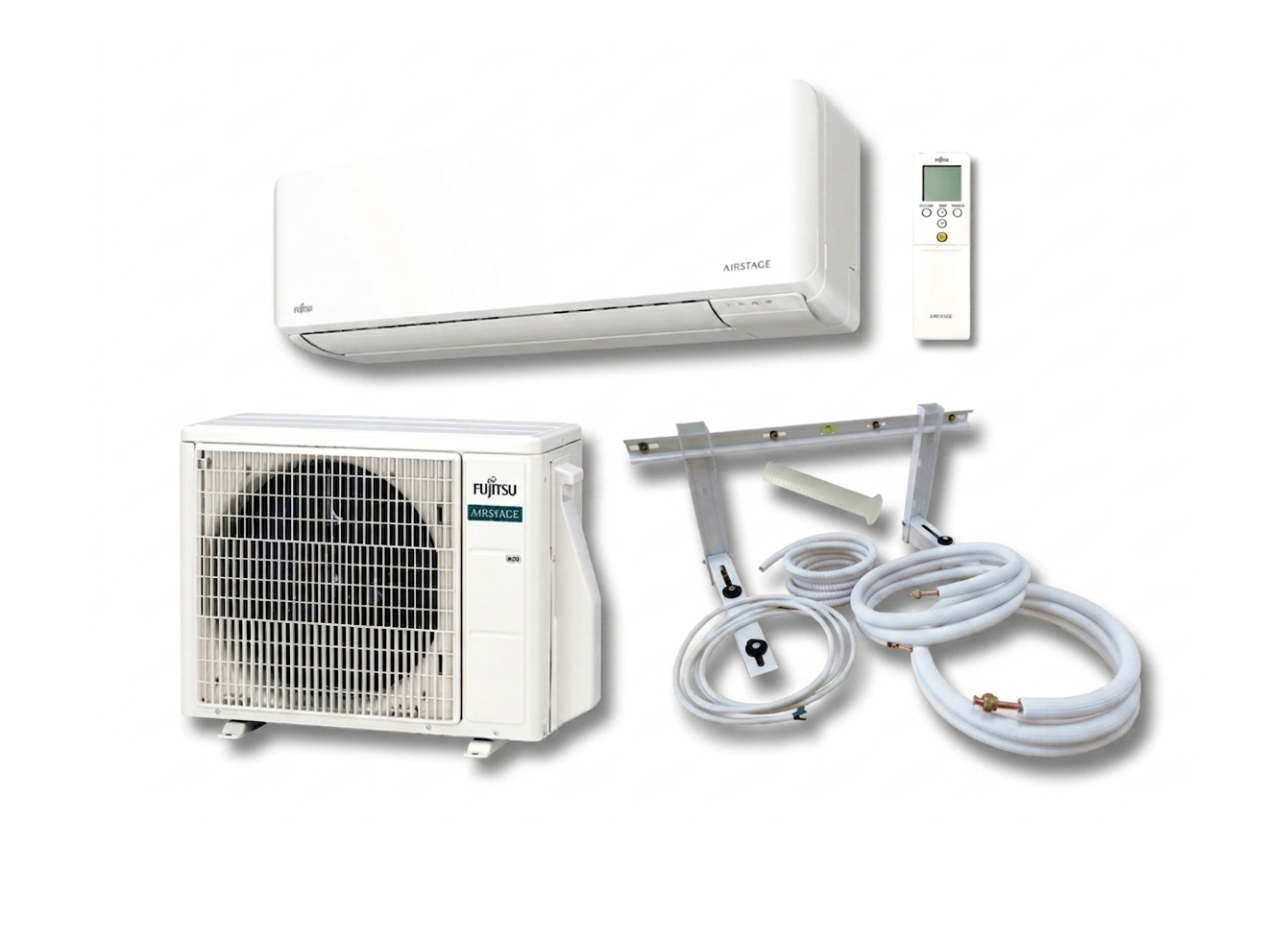 Split Klimaanlage Fujitsu KMCG ASEH12KMCG / AOEH12KMCG 3,5 kW optional Montageset