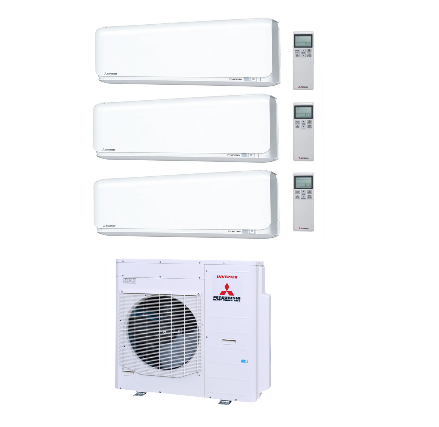 Mitsubishi Heavy Multi Split Klimaanlage 10 kW mit 3x Diamond SRK50ZSX-WF 5 kW