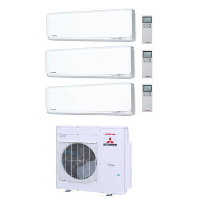 Mitsubishi Heavy Multi Split Klimaanlage 10 kW mit 3x Diamond SRK50ZSX-WF 5 kW