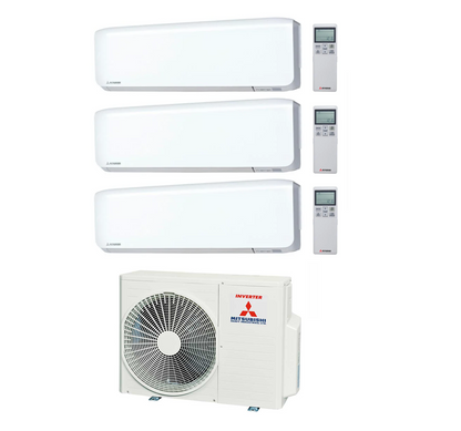 Mitsubishi Heavy Multi Split Klimaanlage 3x Premium SRK20ZS-WF 2 kW