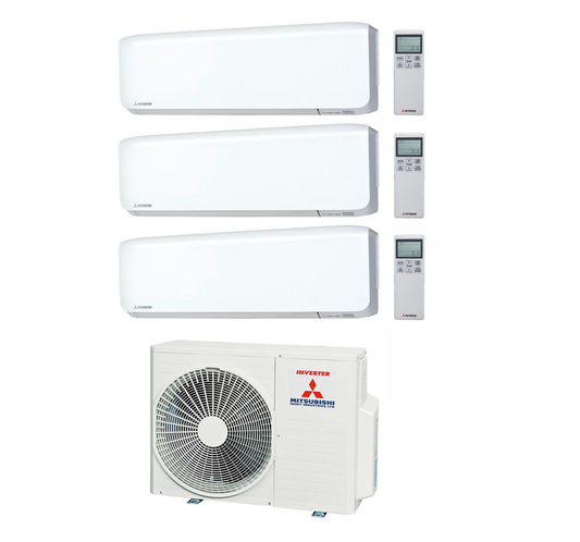 Mitsubishi Heavy Multi Split Klimaanlage 3x Premium SRK20ZS-WF 2 kW