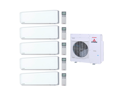 Mitsubishi Heavy Multi Split Klimaanlage 5x Premium SRK25ZS-WF 2,5 kW