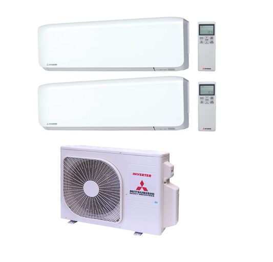 Mitsubishi Heavy Multi Split Klimaanlage 2x Premium SRK25ZS-WF 2,5 kW