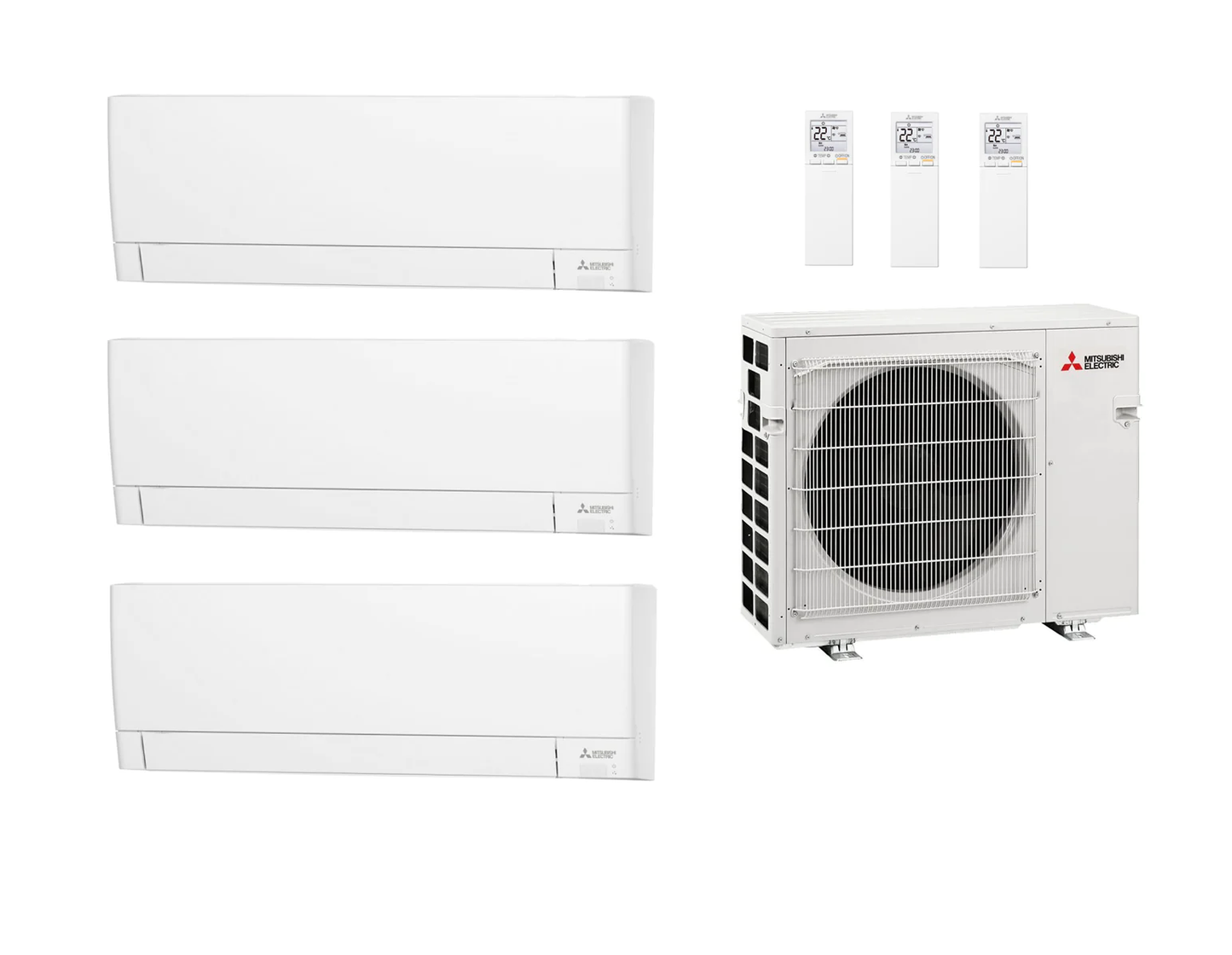 Mitsubishi Multi Split 5.4 kW with 3x MSZ-AY20VGK 2.0 kW indoor units