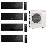 Multi Split Klimaanlage Mitsubishi 4x Innengerät Premium MSZ-EF18VGK W / B / S 1,8 kW + 1x Außengerät MXZ-4F83VFHZ 8,3 kW