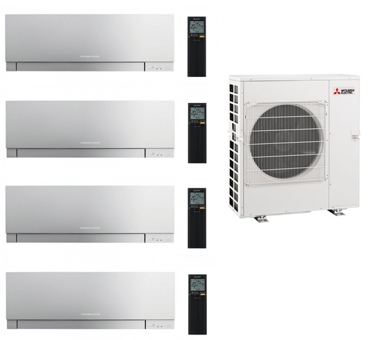 Mitsubishi Multi Split 4x MSZ-EF25VGK 2,5 kW + MXZ-4F83VFHZ 8,3 kW