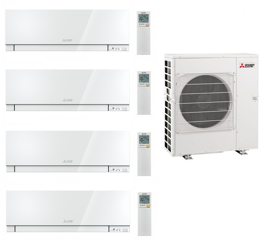 Mitsubishi Multi Split 4x MSZ-EF25VGK 2,5 kW + MXZ-4F83VFHZ 8,3 kW