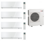 Multi Split Klimaanlage Mitsubishi 4x Innengerät Premium MSZ-EF18VGK W / B / S 1,8 kW + 1x Außengerät MXZ-4F83VFHZ 8,3 kW