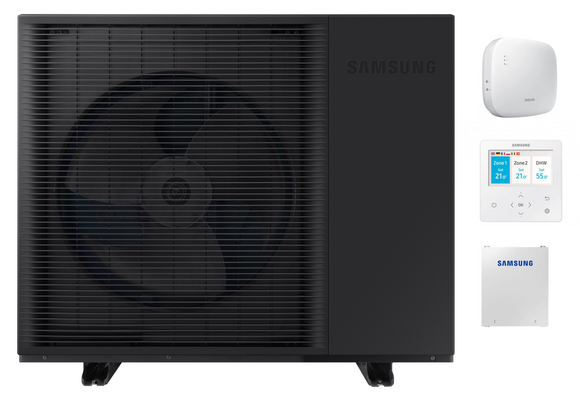 Monoblock Luft-Wasser-Wärmepumpe Samsung EHS MONO R290 5,0 kW R290 Kältemittel einphasig mit WiFi