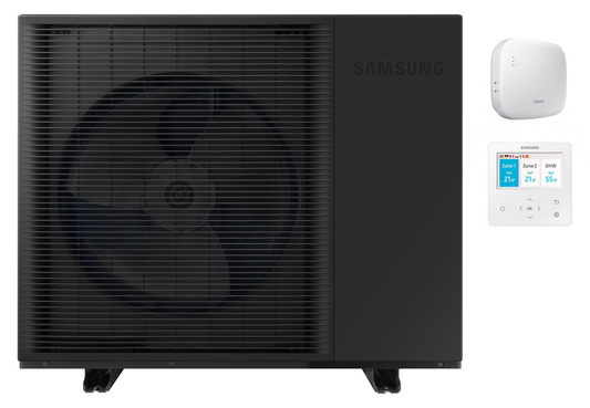 Samsung Monoblock Luft-Wasser-Wärmepumpe EHS R290 16 kW – dreiphasig mit WiFi