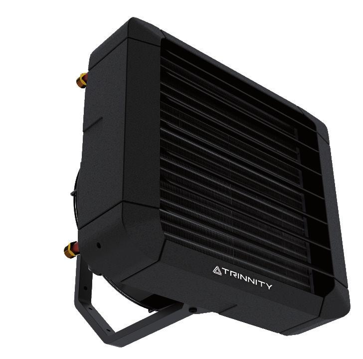 Trinnity air heater HD 24.5 - 70 kW air heater hall heating with accessories