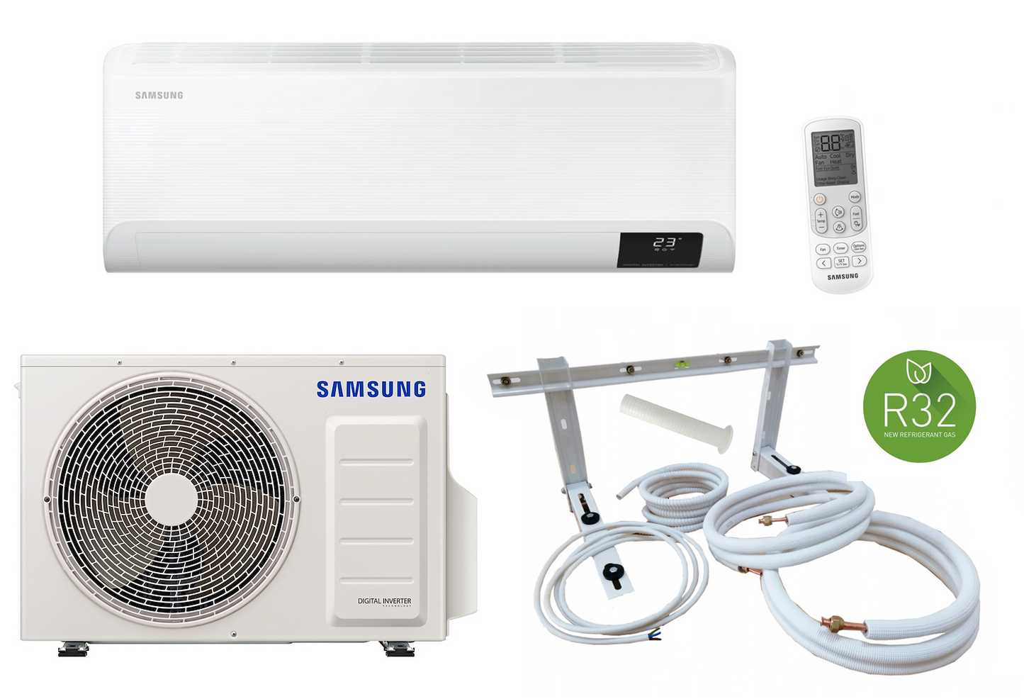 Samsung Cebu 2,5 kW Split Klimaanlage 3–12m Montageset