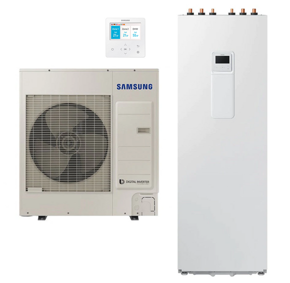 Luft/Wasser Wärmepumpe Samsung EHS SPLIT ClimateHub AE090RXEDGG/EU / AE260RNWSGG/EU 260 L 9 kW 380-415 V R32