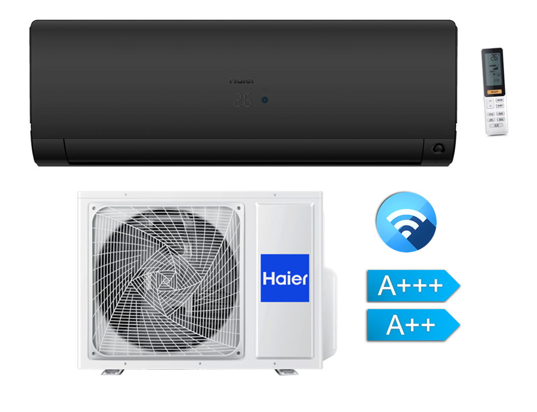 Haier FLEXIS Plus AS25 Black 2.6kW 16dB