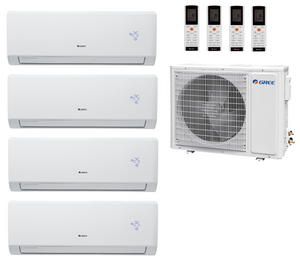Multi Split Klimaanlage Gree 2x Lomo Luxury Plus LLP09I 2,7 kW + 2x Lomo Luxury Plus LLP12I 3,5 kW + 1x Außengerät FM36O 10,60 kW