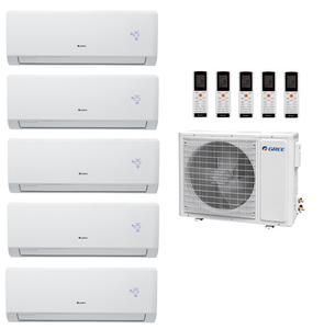 Multi Split Klimaanlage Gree 5x Lomo Luxury Plus LLP09I 2,7 kW + 1x Außengerät FM42O 12,10 kW