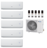 Multi Split Klimaanlage Gree 5x Lomo Luxury Plus LLP12I 3,5 kW + 1x Außengerät FM42O 12,10 kW