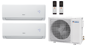 Multi Split Klimaanlage Gree 2x Lomo Luxury Plus LLP18I 5,2 kW + 1x Außengerät FM28O 8,00 kW