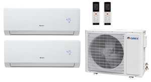 Multi Split Klimaanlage Gree 2x Lomo Luxury Plus LLP24I 7,1 kW + 1x Außengerät FM42O 12,10 kW