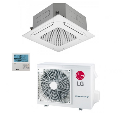 Split ceiling cassette air conditioner LG Standard Inverter CT12F 3.4 kW