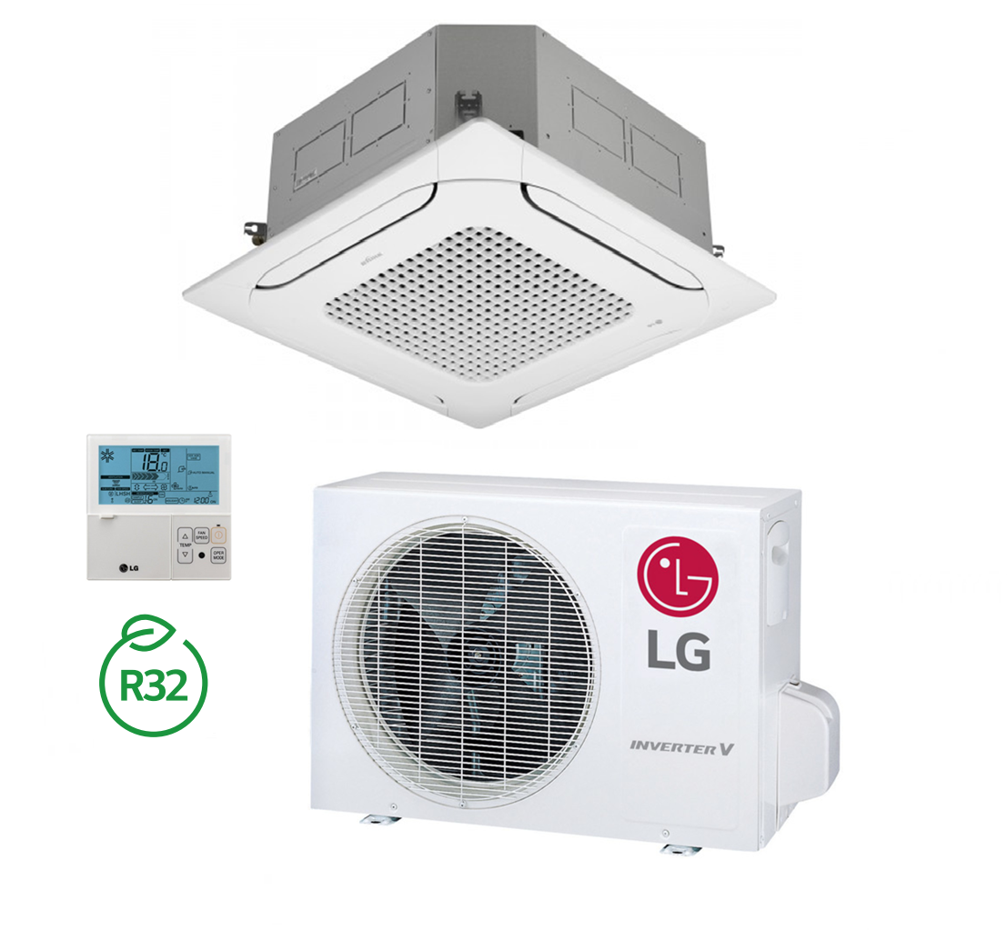 Split ceiling cassette air conditioner LG Compact Inverter CT18FC 5 kW