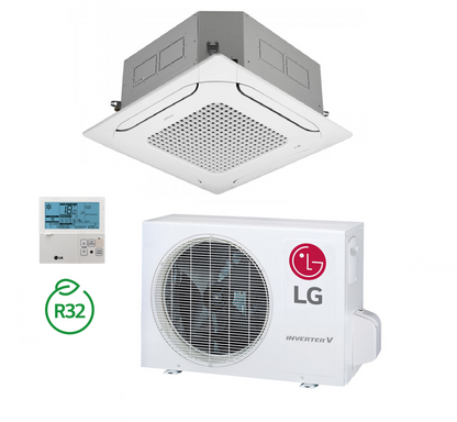 Split ceiling cassette air conditioner LG Compact Inverter CT18FC 5 kW